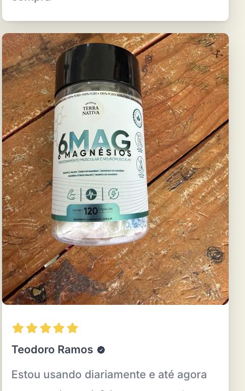 Pote de 6 Magnésios Quelato sobre mesa rústica