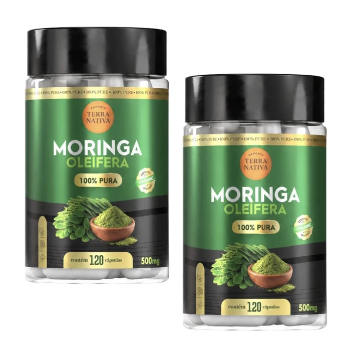 Kit com 2 potes de Moringa 100% Pura Empório Terra Nativa